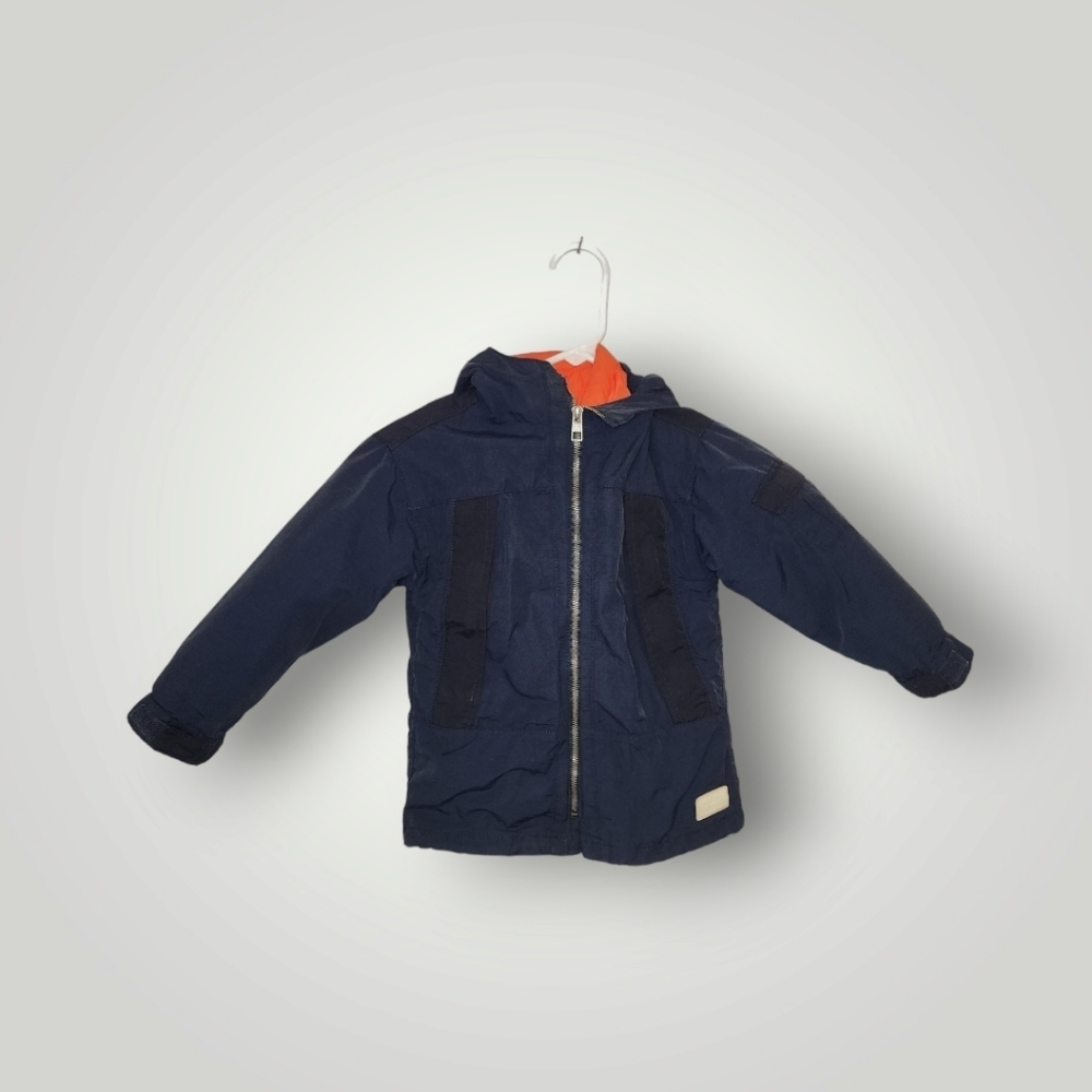 Zara Kids Boy Parka With Constracting Detachable Jacket Size 5